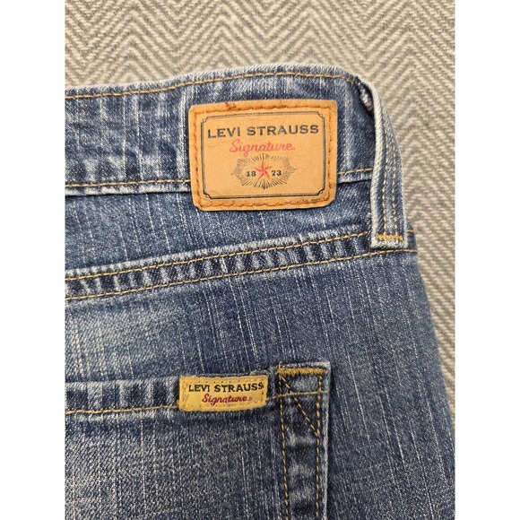 Levi Strauss Signature Womens Low Rise Bootcut Jeans Blue Denim Size 10‎ Medium - Picture 8 of 8